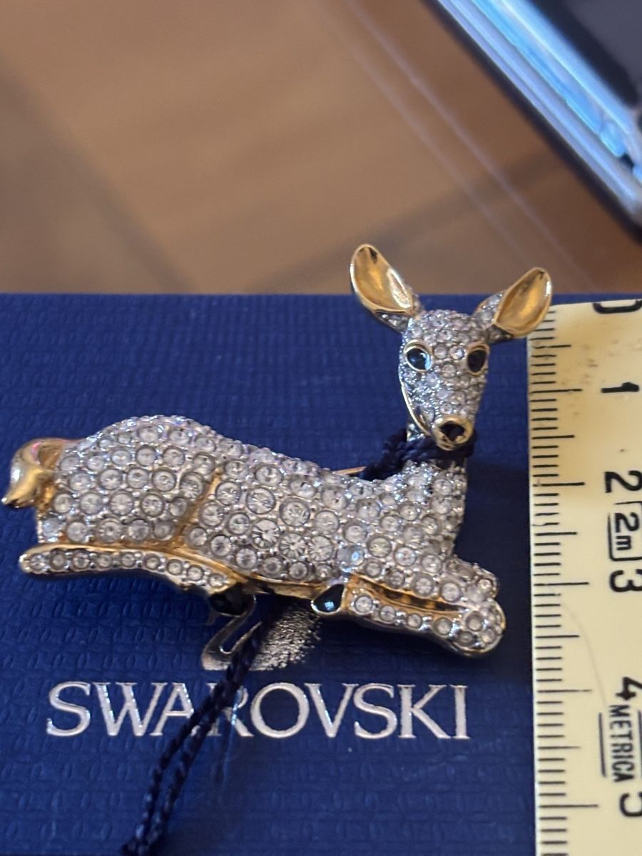 Swarovski Spille & Fermagli: Broche Swarovski - Faon couché neuf – Nuovo e nell'imballaggio originale da Genève venduto da ati_tj8f 5