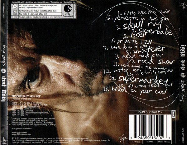 CD: CD Iggy Pop - Skull ring (2003) – Usato da Möriken AG venduto da mineralia 1