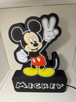 Lightbox lampe led Blanc et RGB MICKEY Personnalisable