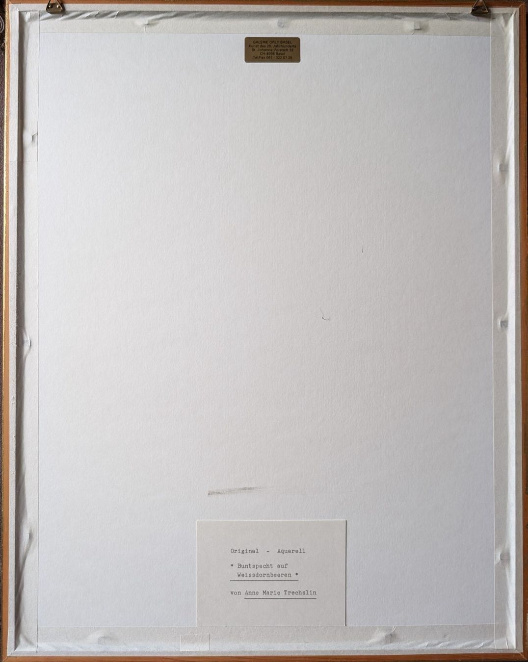 Original Aquarell Buntspecht von Anne Marie Trechslin (Gebraucht) in ...