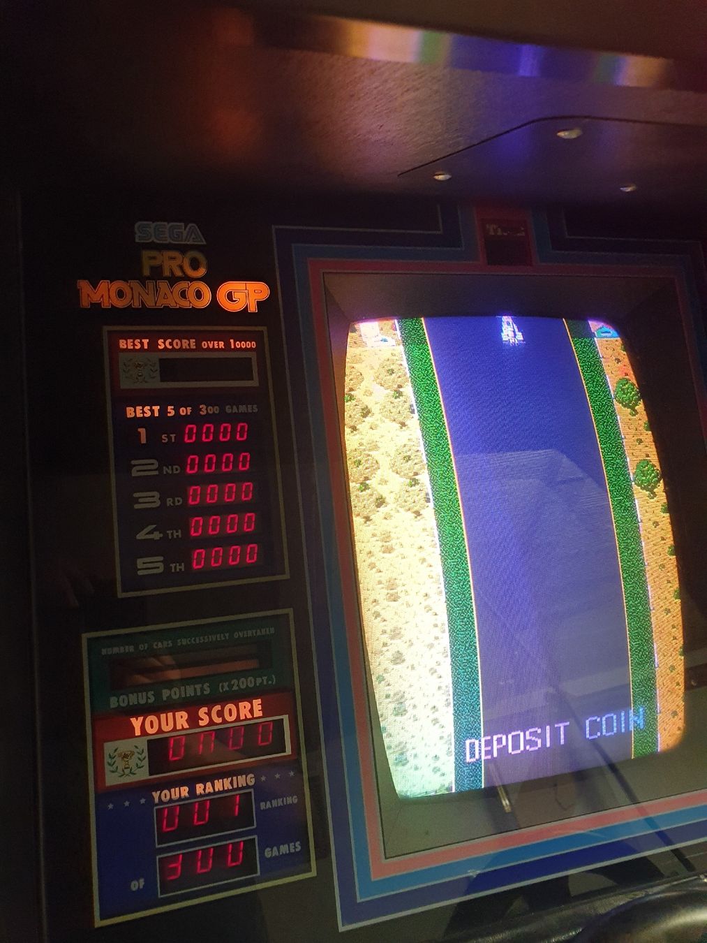 Sega Giochi: borne arcade Monaco GP Sega – Usato da Oron-le-Châtel venduto da Chrisvintage 3