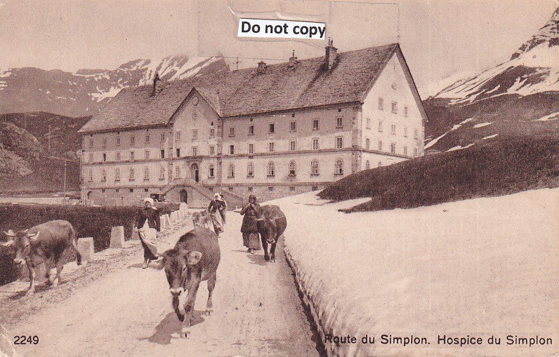 Cartoline postali: Simplon - Hospiz -Pass & -Strasse  VS  -   5  diverse Karten – Usato da Brig venduto da Valcards54
