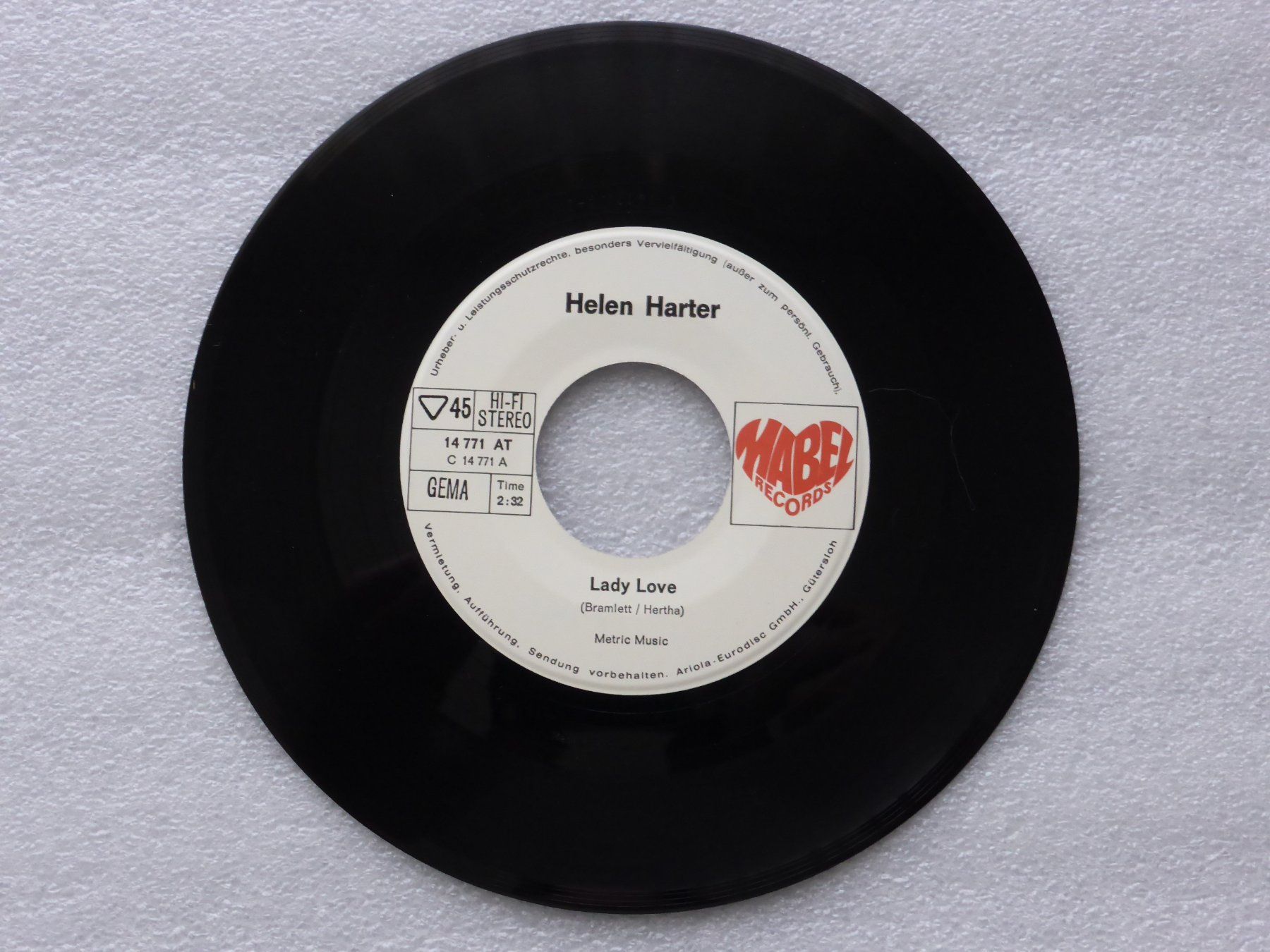 Dischi in vinile: Vinyl Single   HELEN HARTER – Usato da Küssnacht am Rigi venduto da Mondkinder 1