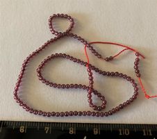 1 rang perles Grenat rondes 2mm / Granat