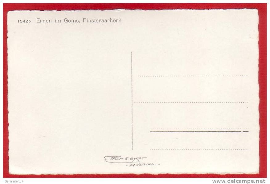 Cartoline postali: ERNEN IM GOMS, PHOTO E. GYGER – Usato da Grüningen venduto da Kartenlaube 1