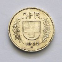 5 Franken 1952 - seltener Jahrgang !