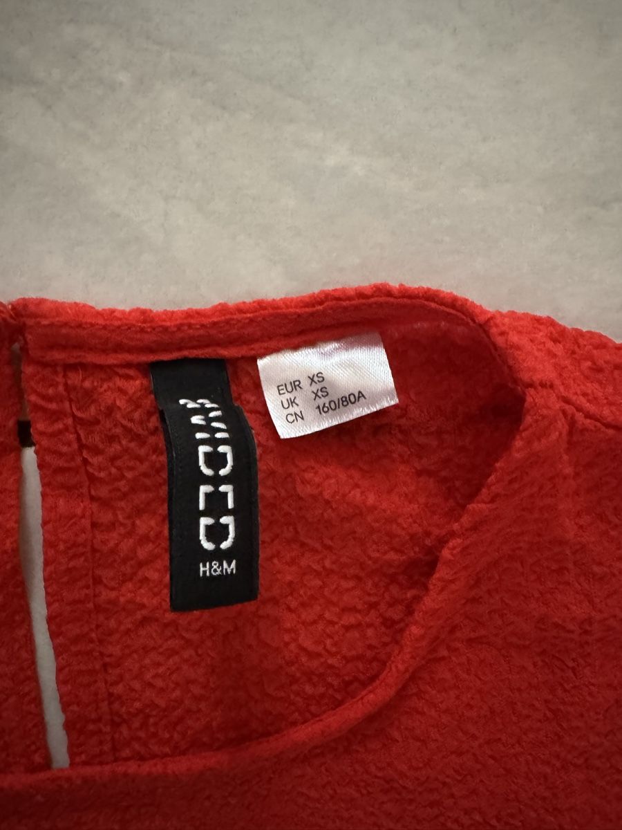 H&M Kleider: Rotes H&M Kleid, Grösse XS – Neu (gemäss Beschreibung) aus Hergiswil NW von kaufe_bei_kaufmann 1