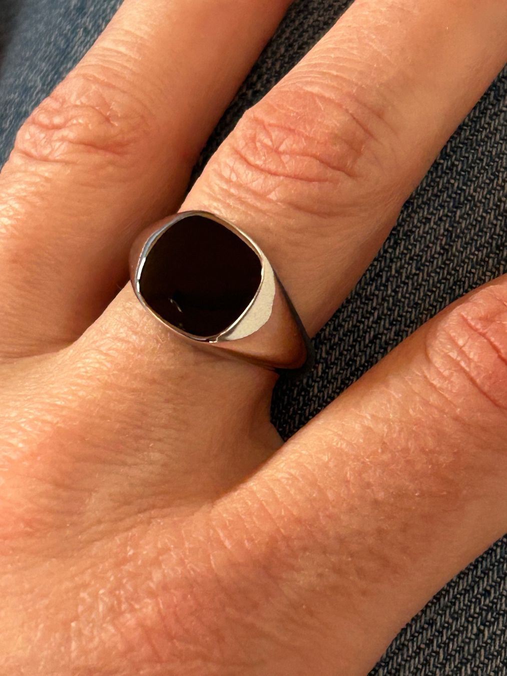 Anelli: Herrenring Retro klein caro (60) – Usato da Laufen venduto da belleskulptur 1