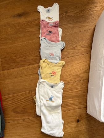 Langarmbody set (7x) von Petit Bateau (ab 9 Monate)