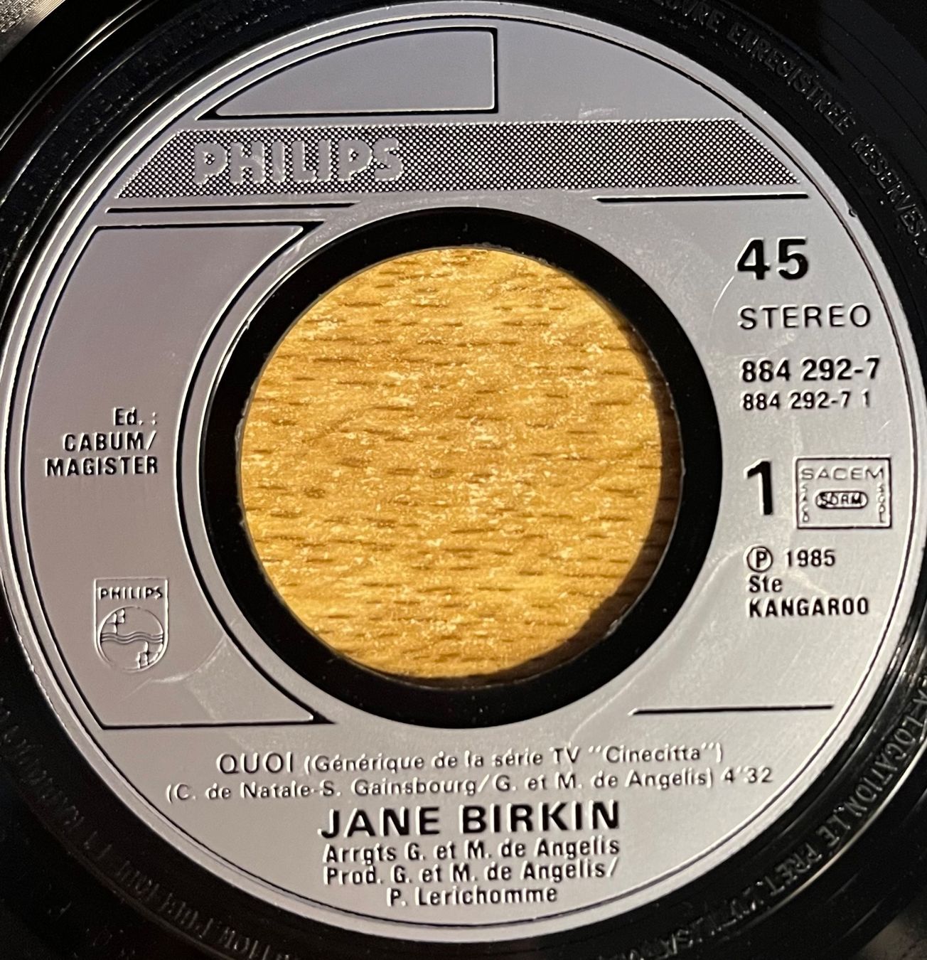 Dischi in vinile: JANE BIRKIN - QUOI – Usato da Bussigny venduto da vinyl-pas-cher 2
