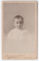 Photo c. 1896 Robert de Greck Lausanne Première Communion