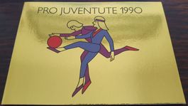 Postfrisches Markenheft Pro Juventute 1990 10 x 0.50 + 0.20