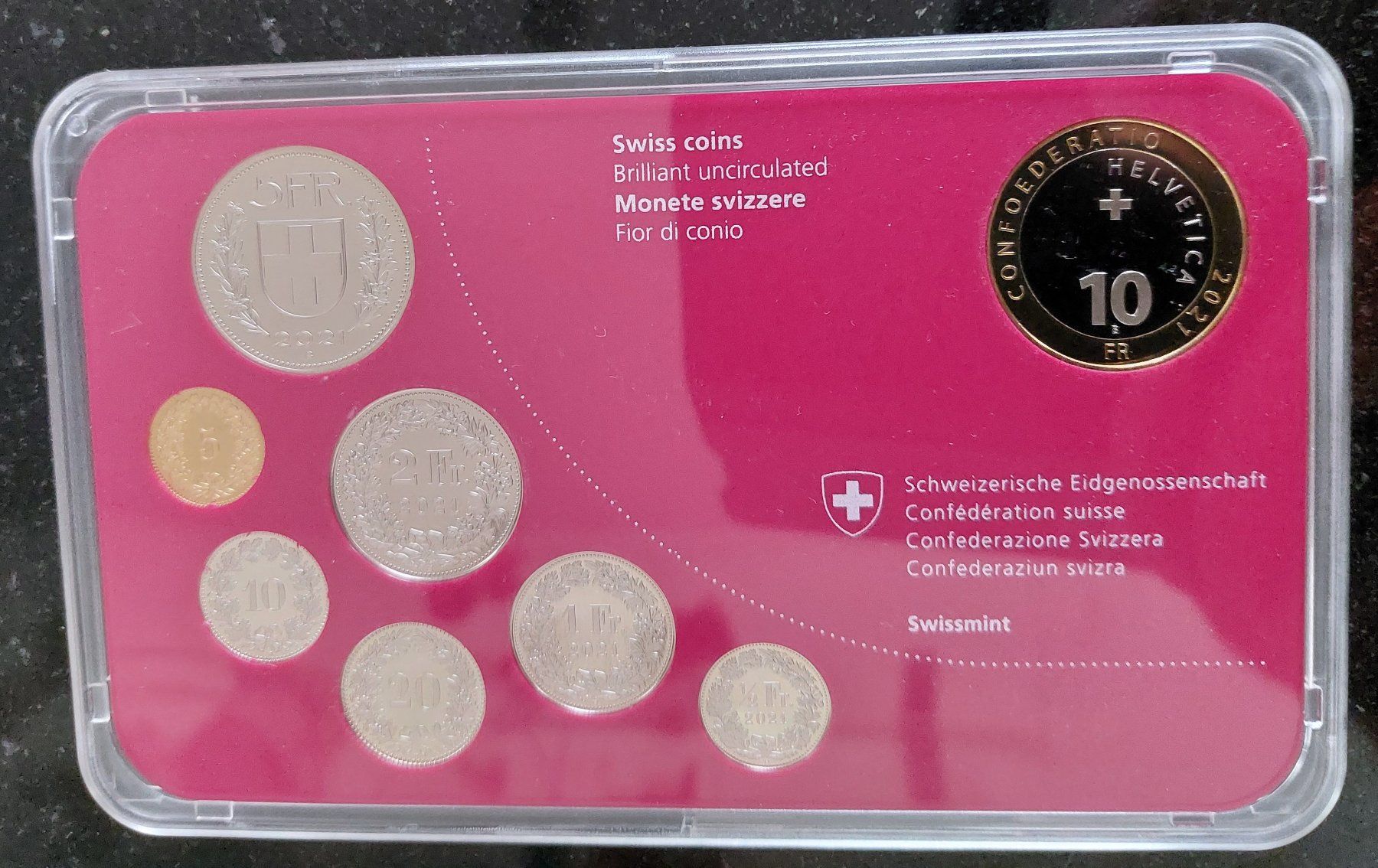 Tutti le monete: Münzsatz Schweiz 2021 stgl. – Nuovo (secondo la descrizione) da Arch venduto da coinsandmore 1