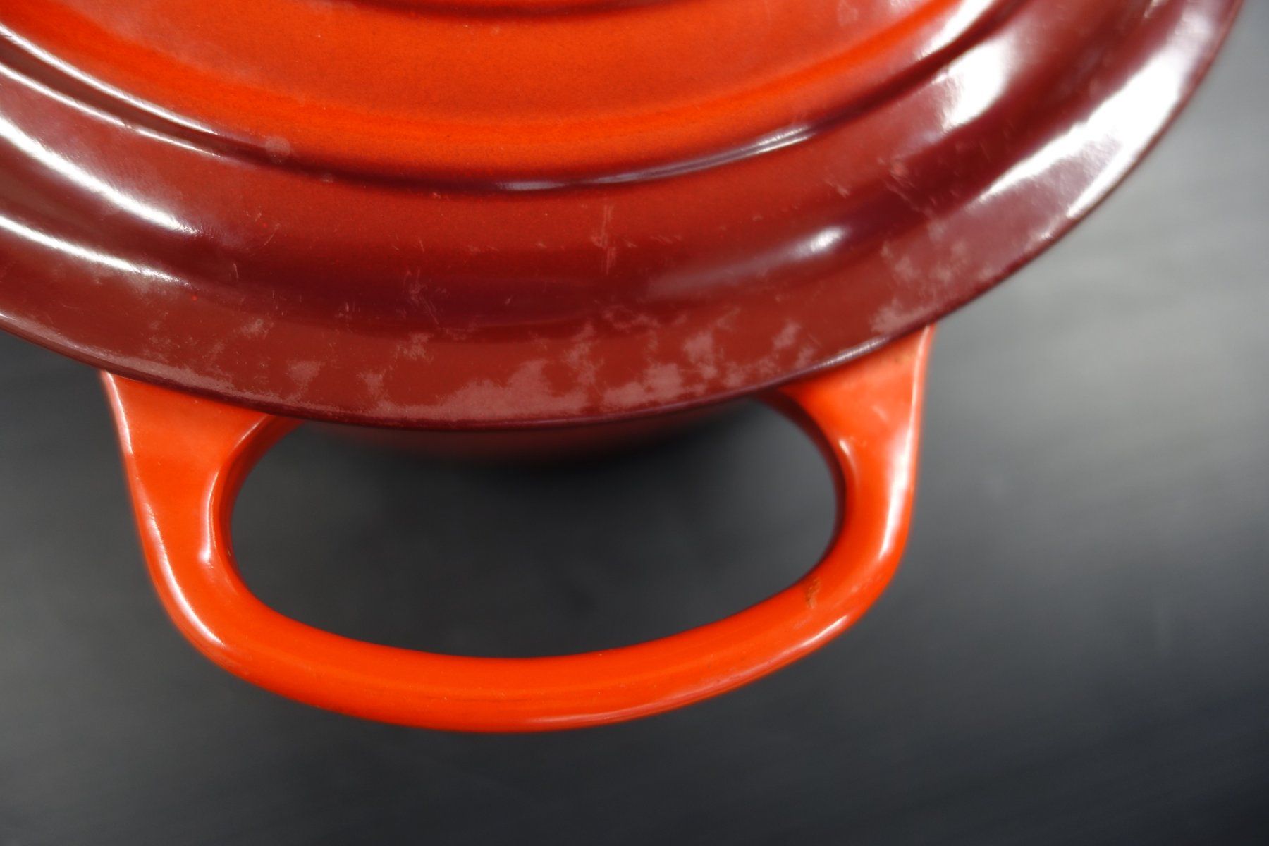 Le Creuset Töpfe: Bräter Le Creuset Nr. 26 rot mit Deckel – Gebraucht aus Basel von bk_brockibasel 9