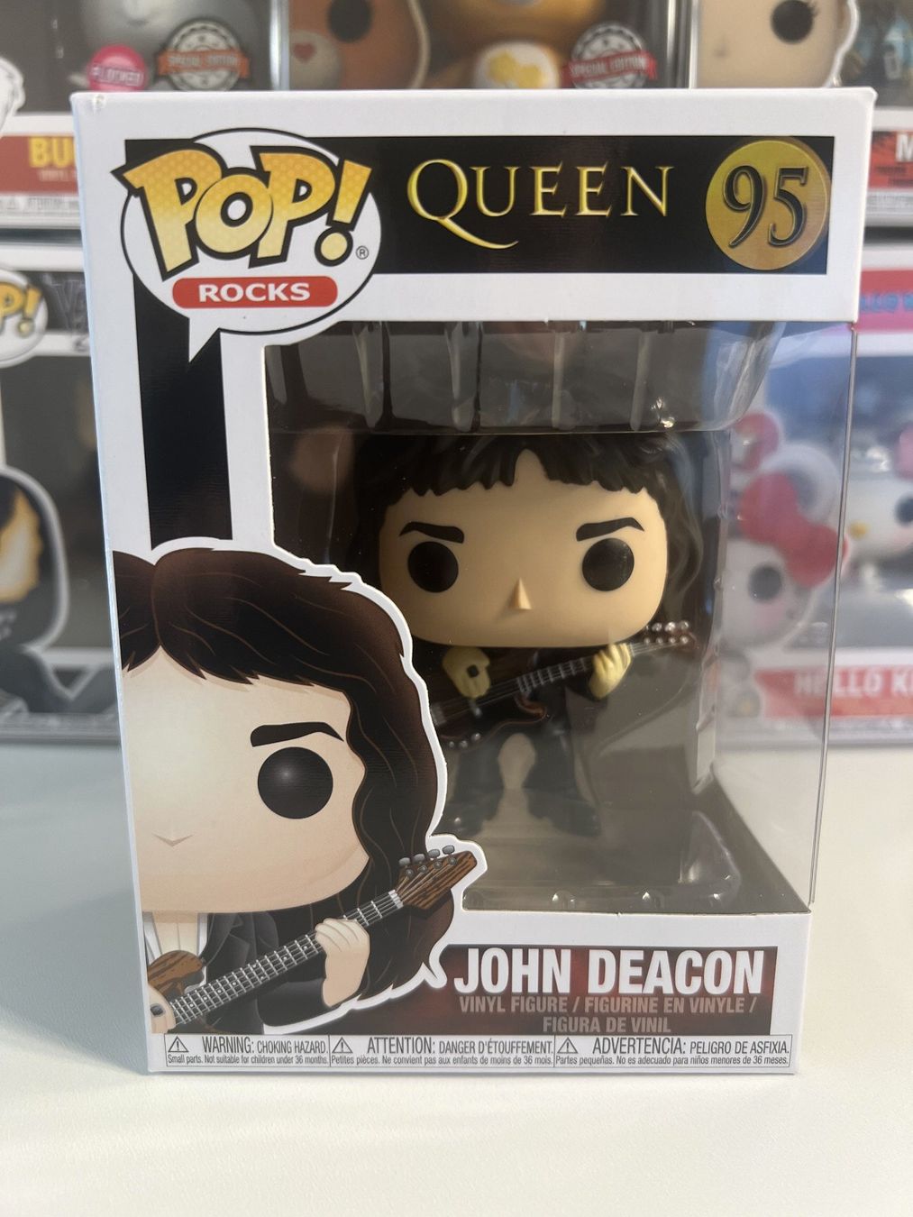 Funko Statuette: Funko POP! Rocks Queen John Deacon – Nuovo e nell'imballaggio originale da Le Mouret venduto da perfectbijou
