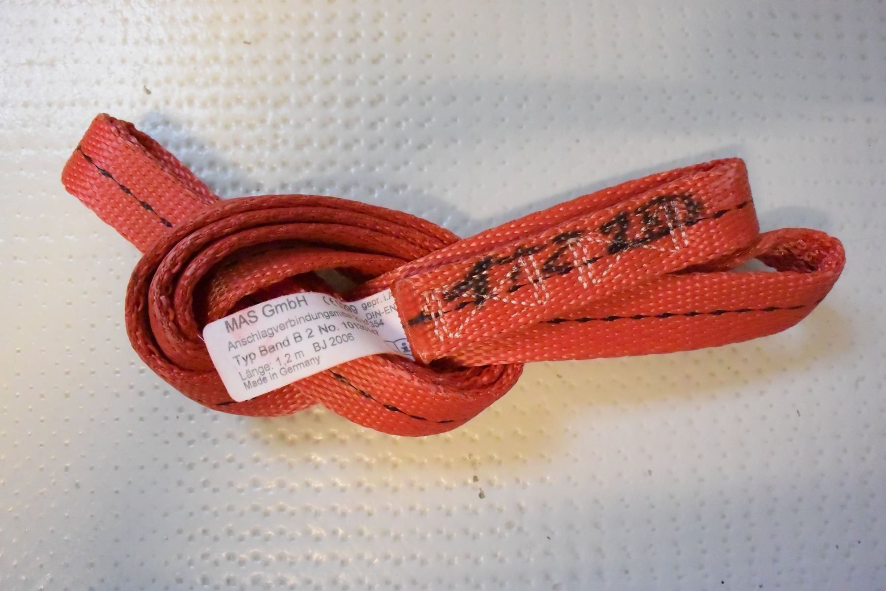 Attrezzatura da arrampicata: Bandschlingen 1,20m 25 kN rot 2Stk. – Nuovo (secondo la descrizione) da Münchenstein venduto da hebetechnik-shop 1