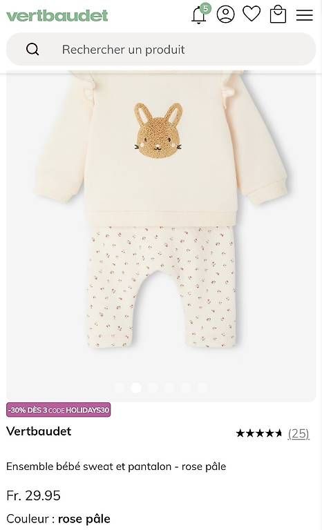 Lotti & Set di vestiti: Ensemble bébé fille Verbaudet neuf  – Usato da Grand-Lancy venduto da ssa_k59z 4