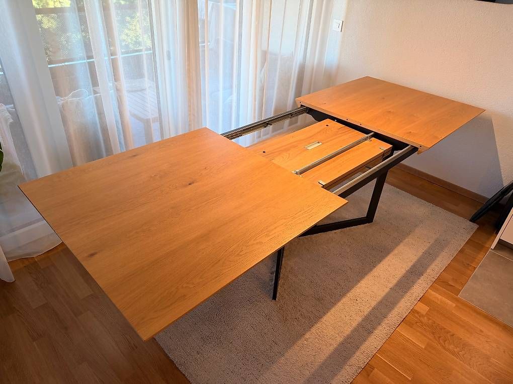 Tavoli: Table de salle à manger extensible + banc en chêne massif – Usato da Genève venduto da fab_5829 1