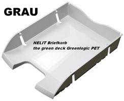 AKTION = Briefkorb Briefablage Greenlogic HELIT *** GRAU