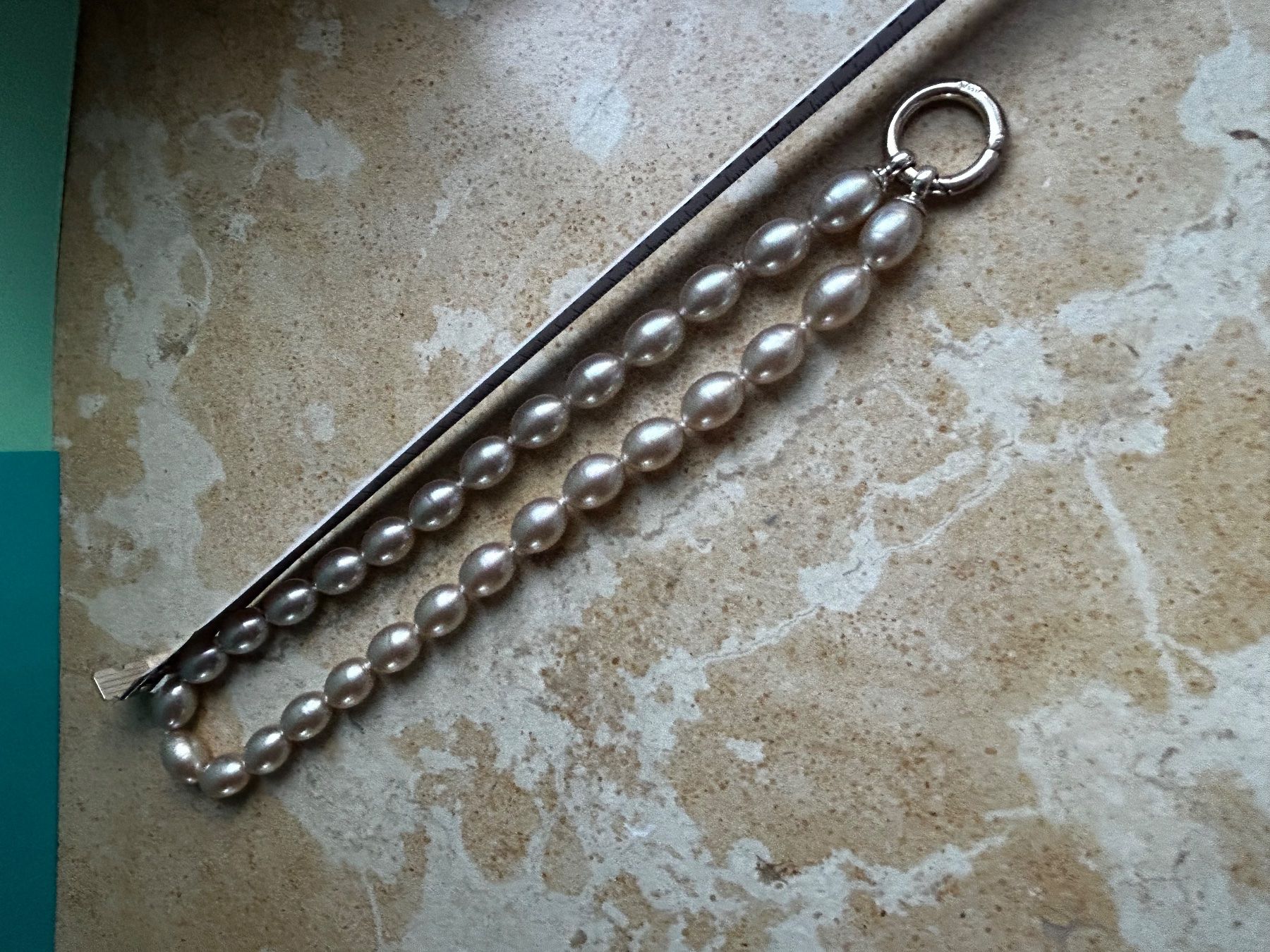 Catenine: Perlenkette mit Silberverschluss pompös (45cm) – Nuovo (secondo la descrizione) da Dittingen venduto da Bijoubelle 9