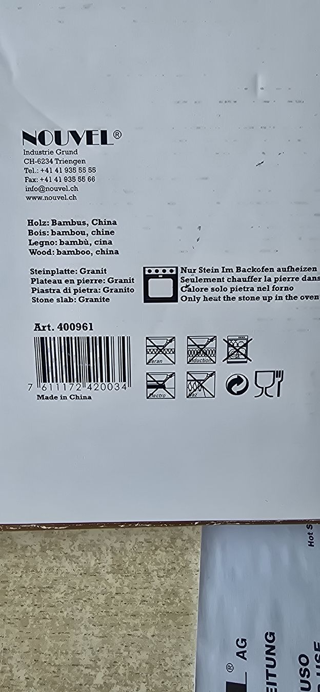 Set di piatti: 2×.Hot Stone-Set Fabrik neu ungeöffnet – Nuovo e nell'imballaggio originale da Frenkendorf venduto da DORU1 4