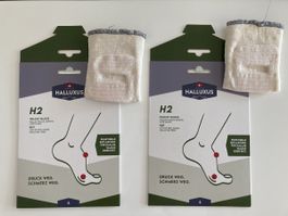 2x Hallux Valgus Schutz Halluxluxus H2 Grösse S Neu