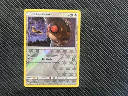 Pokemon Hoothoot reverse Holo Unified Minds near Mint