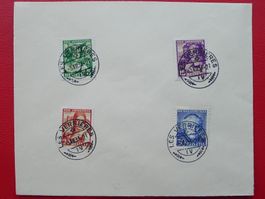 1933, J65-J68, Satzbrief von VERRIÈRES, Kat: 100.-