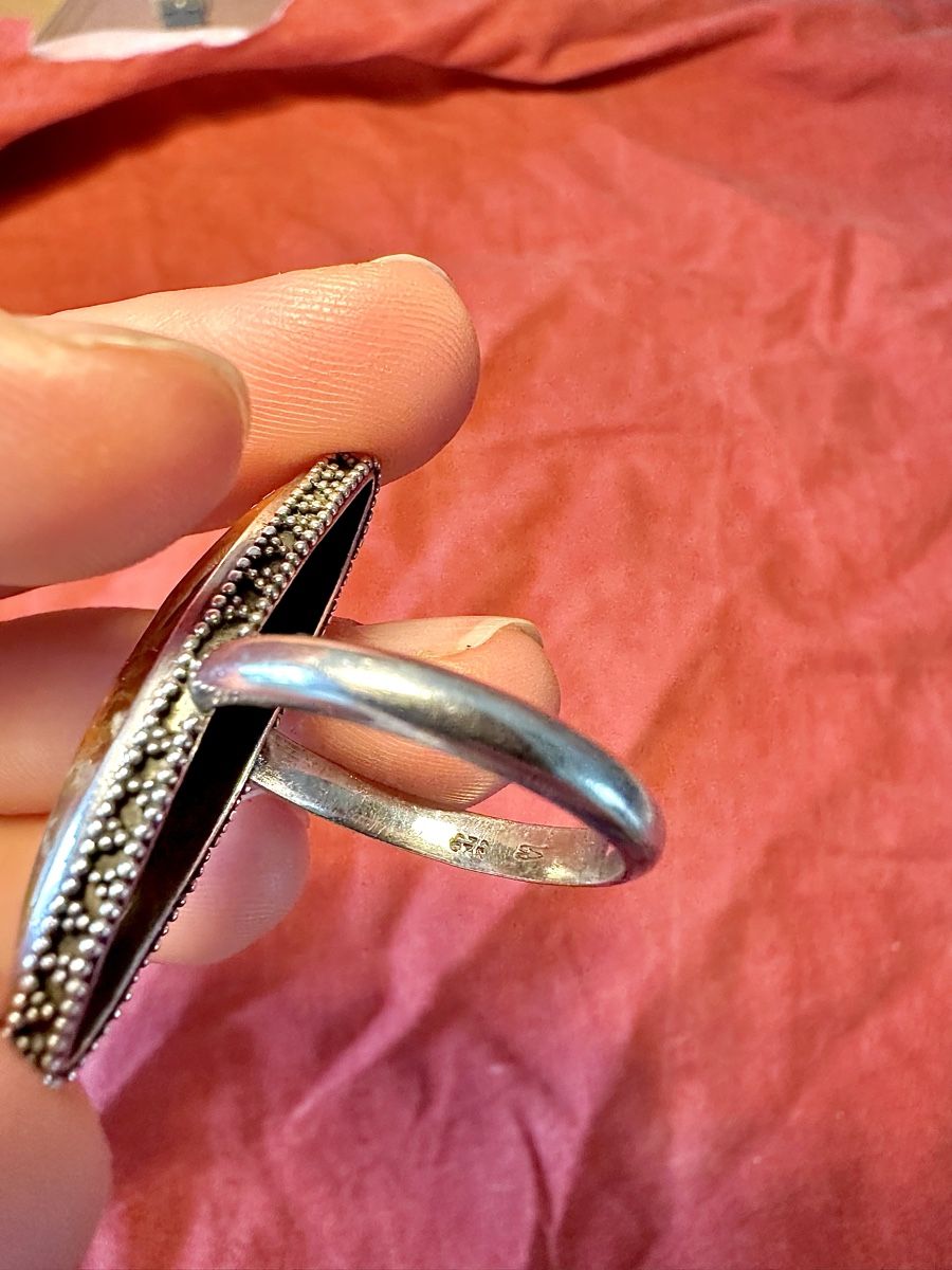 Bagues: Silberring mit braunem Stein – Neuf (Voir description) à Oensingen par Shellybubble1 4