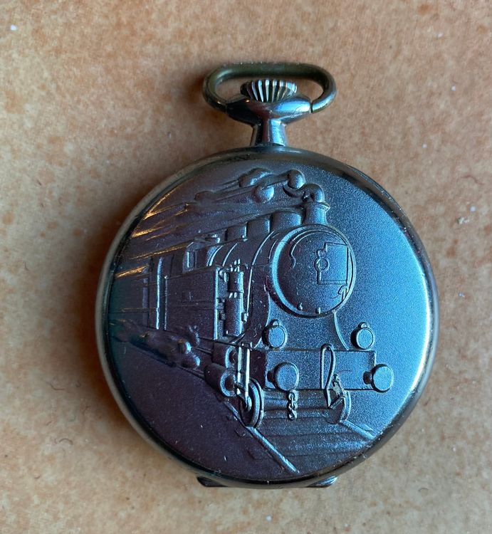 Montre Gousset HELIA "Locomotive" Des Chemins De Fer - Années 1930 - À Réviser - Occasion