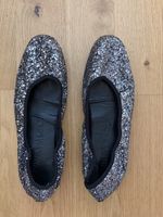 Bimba y Lola Ballerinas Glitzer anthrazit getragen