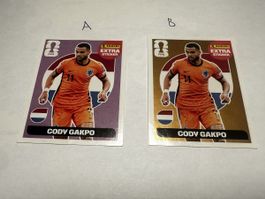 Panini Extra Sticker Cody Gakpo FIFA 2026 bronze und pink