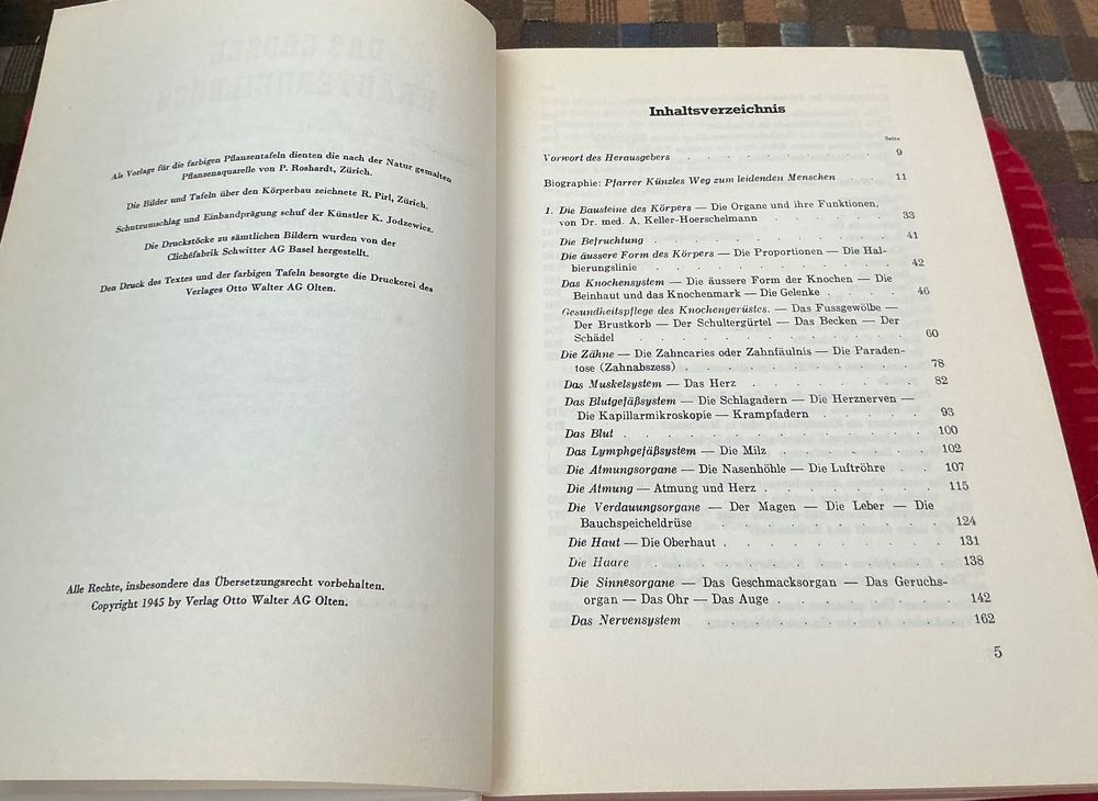 Das grosse Kräuterheilbuch von Joh Künzle 1945 Kaufen auf Ricardo