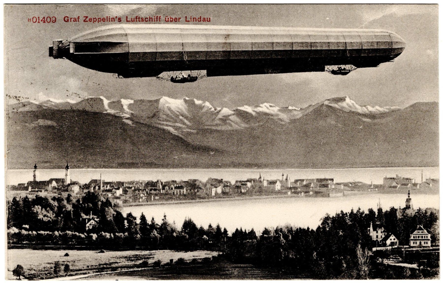 Cartes postales: Graf Zeppelin's Luftschiff über Lindau – D'occasion à Eglisau par Chperfins