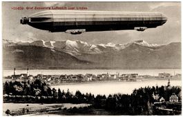 Graf Zeppelin's Luftschiff über Lindau