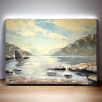 ROLAND NEY Peinture huile sur panneau "Plage de la Pichette"