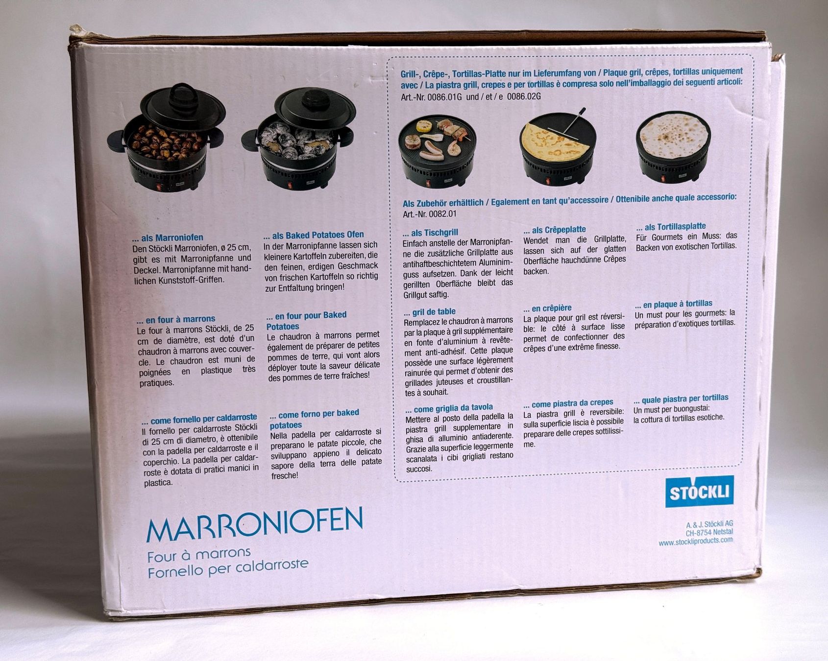 Stöckli Elettrodomestici da cucina: MARRONIOFFEN*STÖCKLI*Multi-Röster***** – Nuovo (secondo la descrizione) da Dübendorf venduto da Orchid18 4