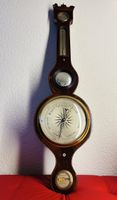 Antikes Barometer/Thermometer, Holz, dekorativ, Rarität