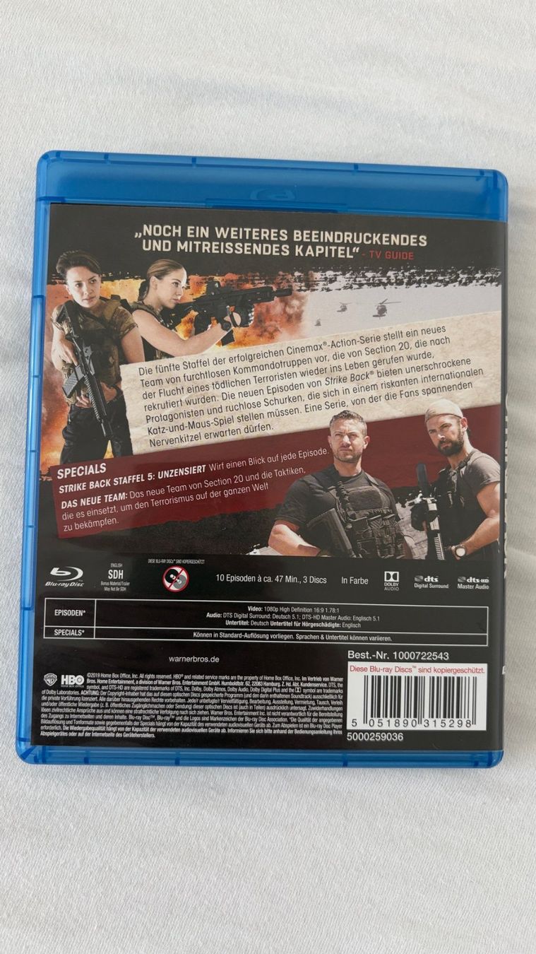 Tutti i DVDs: Strike Back - Staffel 5 Blu-ray – Usato da Zürich venduto da Renefontana 1