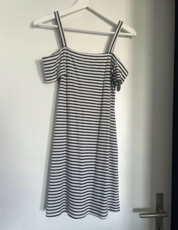 GESTREIFTES KLEID GRÖSSE S