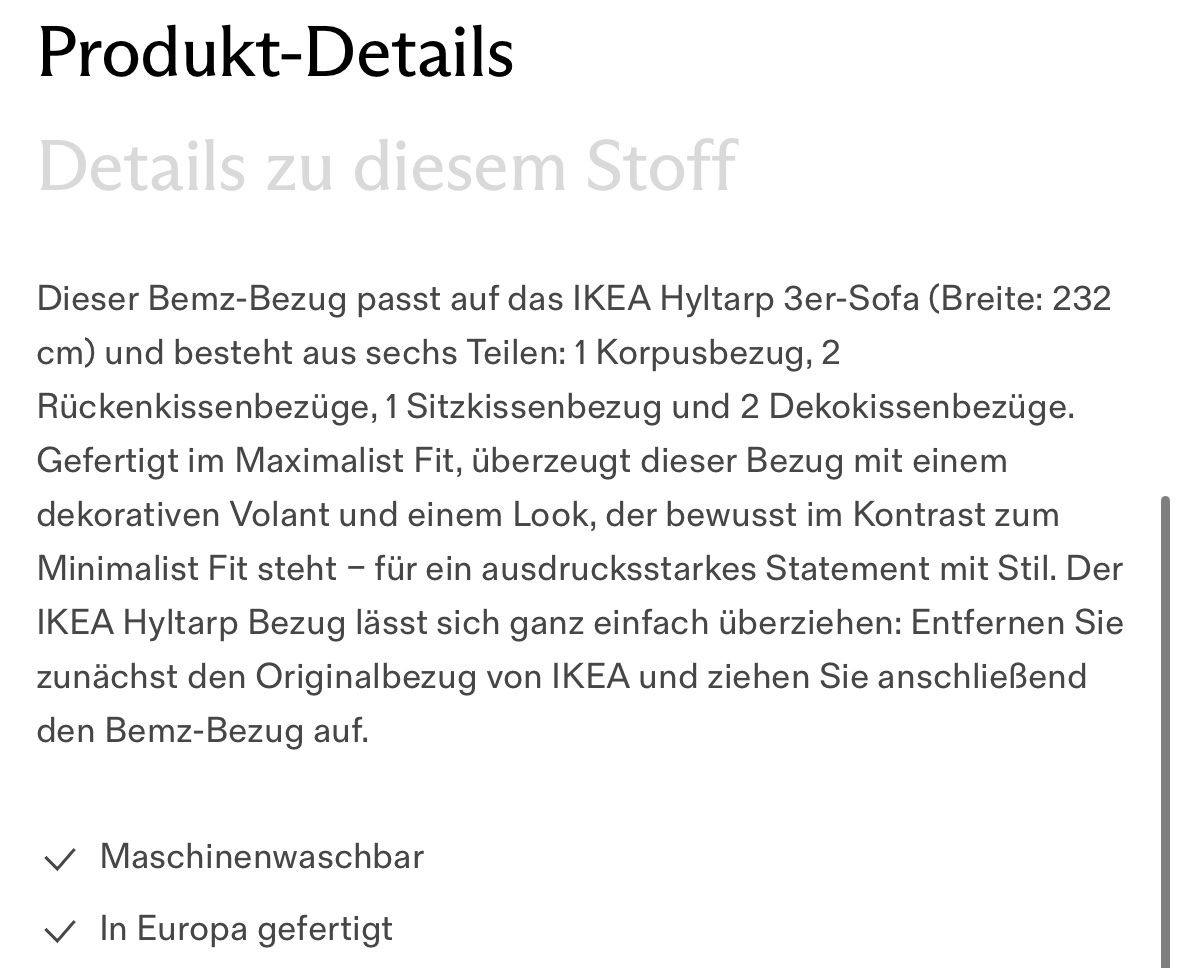 Stoffe: Bemz Bezug, Söderhamn, hellblau – Neu (gemäss Beschreibung) aus Zürich von franz_1234 4
