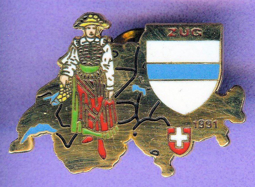 Placchette & Badge: Wappen & Trachten   ZUG – Usato da Winterthur venduto da Sammleroase