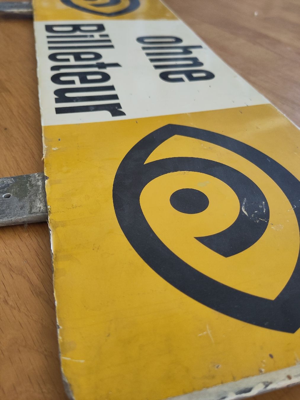 SBB/CFF/FFS Insegne: Billeteur altes Bahnschild Schweiz – Usato da Pratteln venduto da Cartonsducoeur_bl 2