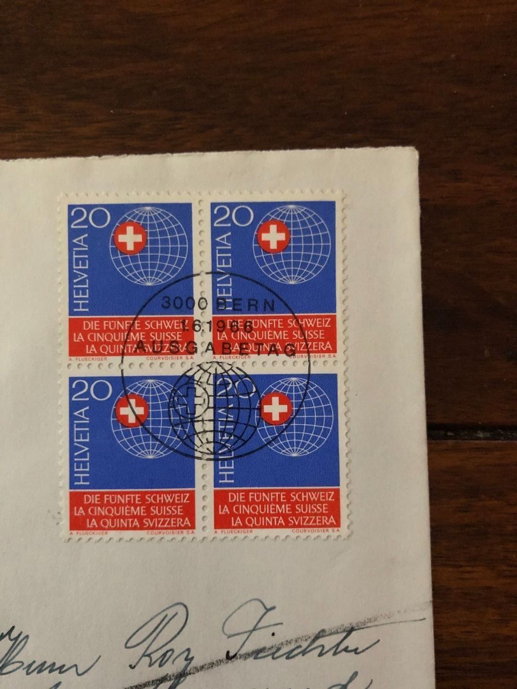 Tutti i francobolli: FDC 1.6.1966 4er Block, Charge – Usato da Landquart venduto da interesse63 1