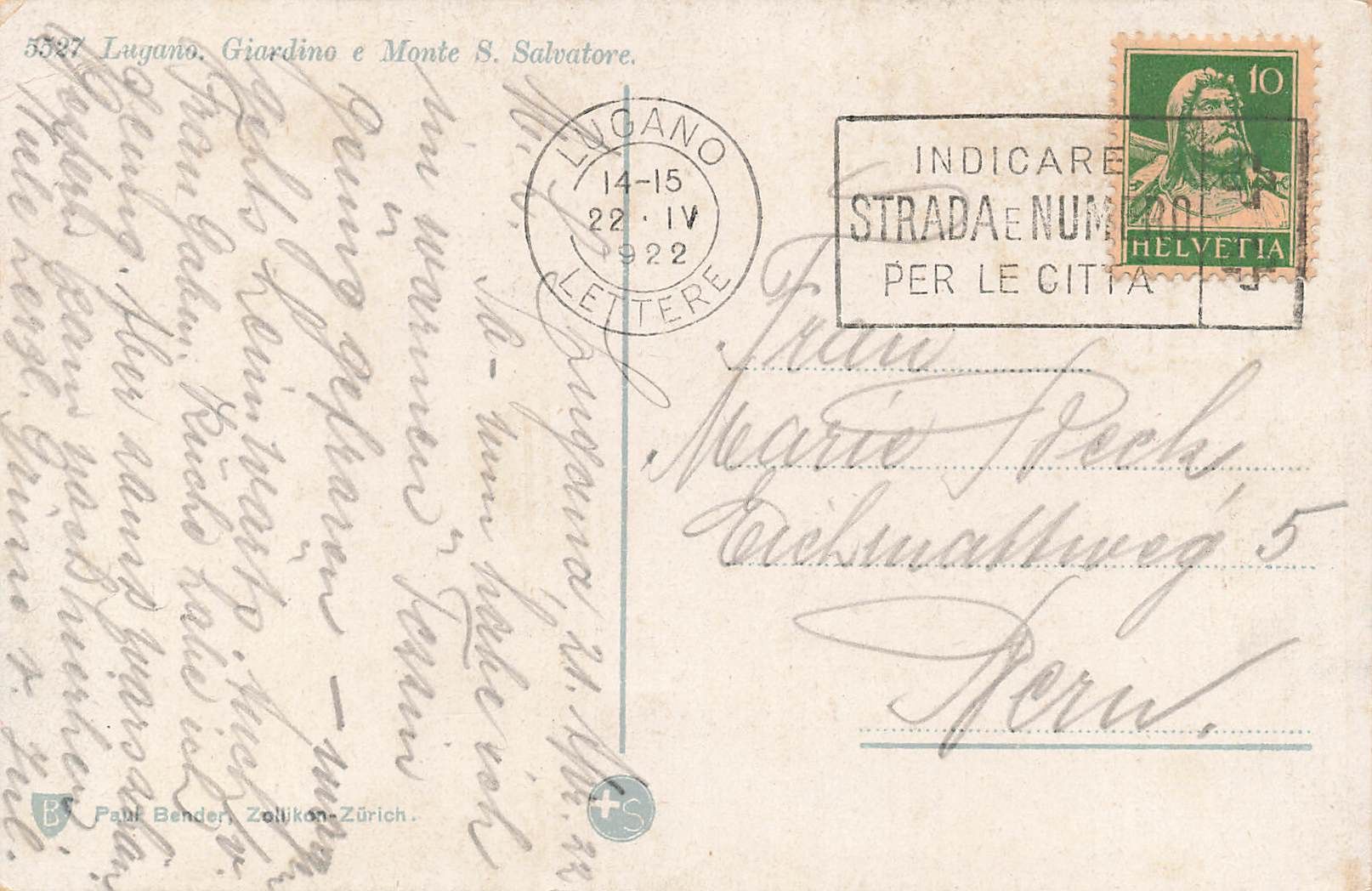 Cartoline postali: Lugano San Salvatore – Usato da Biasca venduto da Blenio71 1