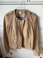 Massimo Dutti - Beige Leather Jacket - size S