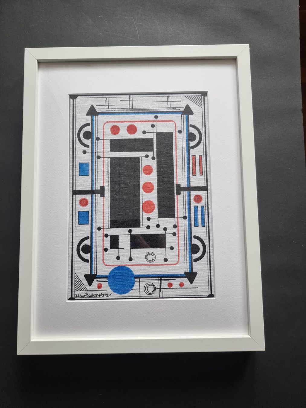 Dipinti: EDGAR BALTENSPERGER ORIGINAL ACRYL MISCHTECHNIK SIGNIERT – Usato da Gersau venduto da kunst-online 1