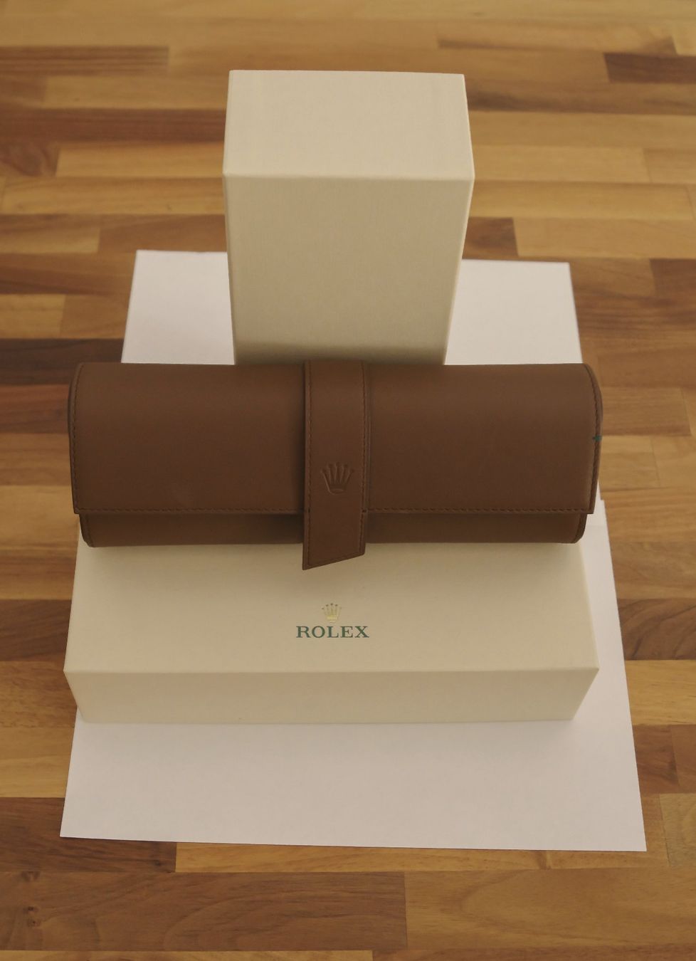 Scatole porta orologi: Neuwertige Rolex Uhrenrolle – Nuovo (secondo la descrizione) da Dietikon venduto da rmo111