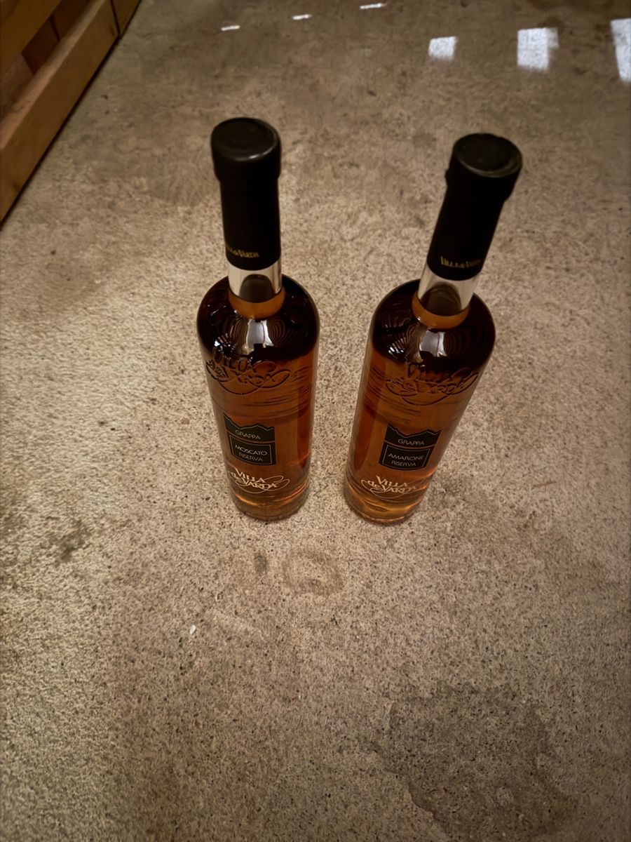 Bevande alcoliche: Duo Grappa Villa de Varda Moscato Riserva & Amarone Riserva – Nuovo e nell'imballaggio originale da Sierre venduto da Patoche19 4