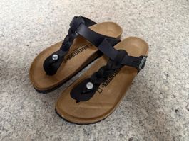 Birkenstock Gizeh Braided Gr. 39, Leder geölt